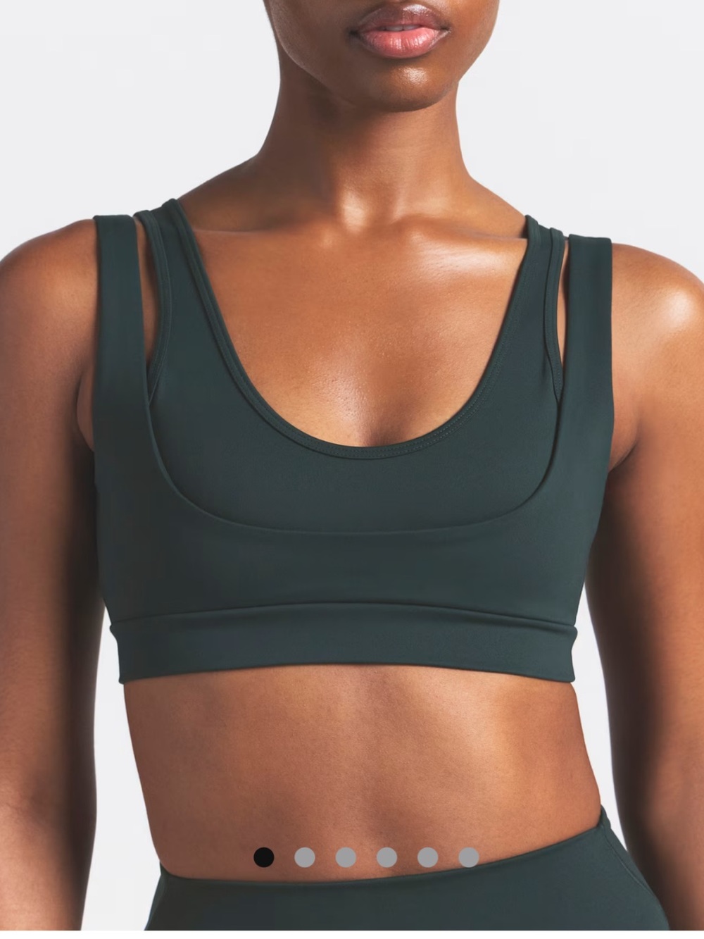 Nike Skims NWT Double Strap Scoop Bra Dark Teal Women’s Small